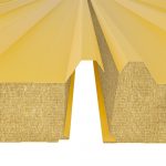 Сэндвич-панель кровельная Минеральная вата ПКМВ 180мм ширина 1000мм RAL1018 — изображение 3