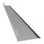 Планка примыкания нижняя 250х122х2500 (ПЭ-9006-0,35)