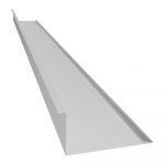 Планка примыкания нижняя 250х122х2500 (ПЭ-9010-0,4)