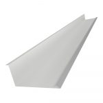 Планка примыкания нижняя 250х122х2500 (ПЭ-9003-0,35) — изображение 3