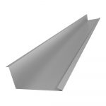 Планка примыкания нижняя 250х122х2500 (ПЭ-9006-0,35) — изображение 3