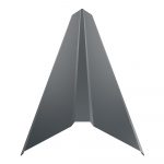 Планка конька плоского 120х120х2500 (ПЭ-7016-0,5) — изображение 2