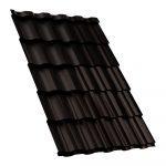 Металлочерепица Монтекристо 0.5 VALORI DARK BROWN