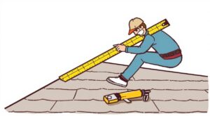 Как измерить угол кровли