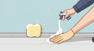 Как очистить монтажную пену от линолеума