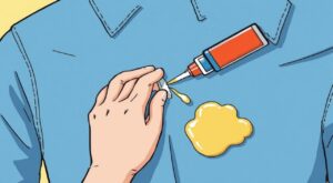 Как очистить супер клей от одежды