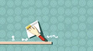 Как отклеить обои от стены