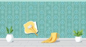 Как отодрать моющиеся обои