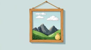Как повесить картину если нет крепления на картине