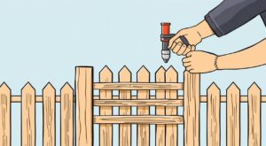 Как прикрутить штакетник
