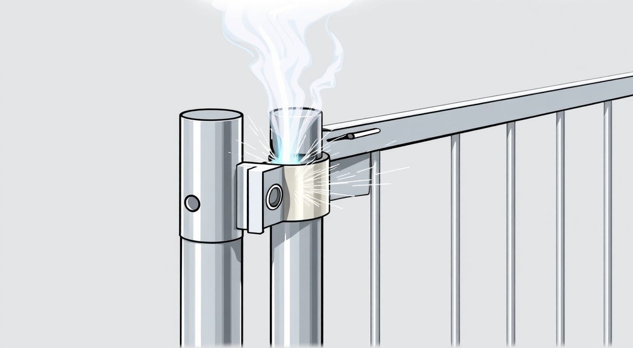 Как приварить петли на ворота из профильной трубы к круглой трубе