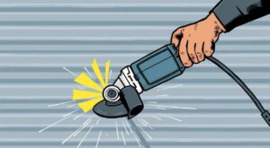 Как ровно отрезать профлист болгаркой
