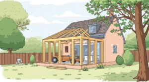 Как сделать пристройку к каркасному дому