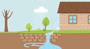 Как сделать водосток на даче