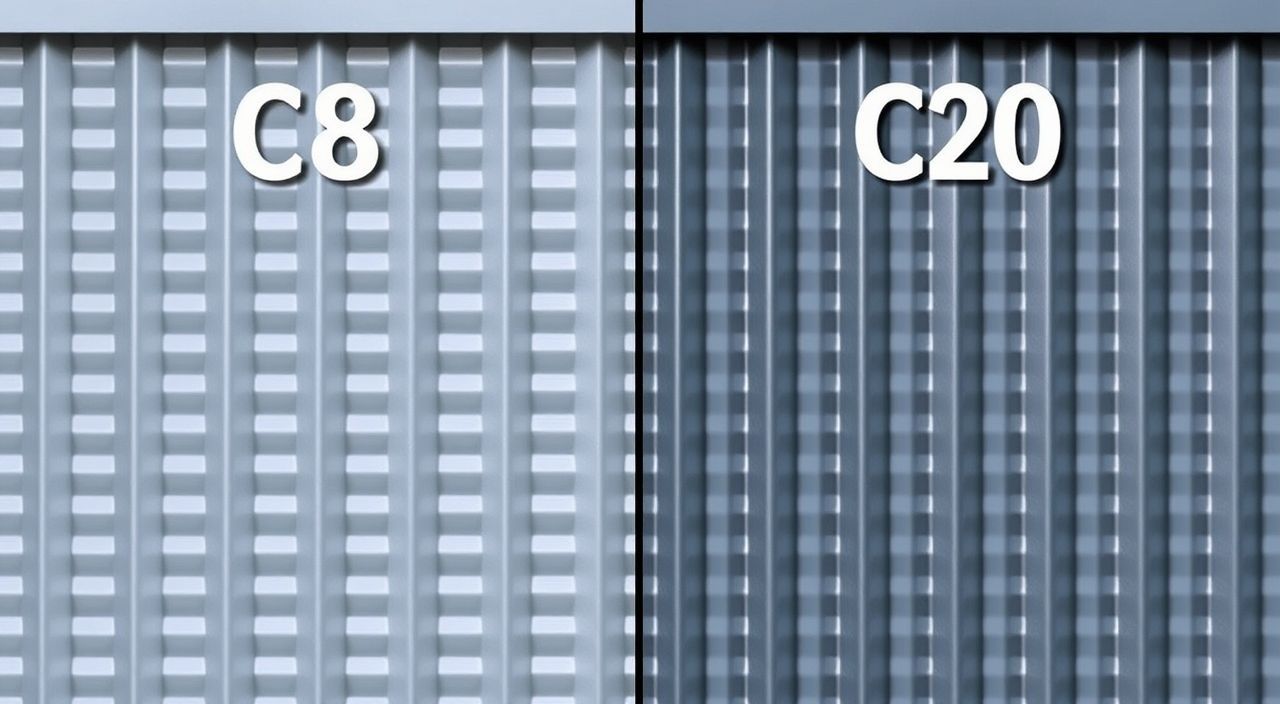 Профнастил с8 и с20 в чем отличие